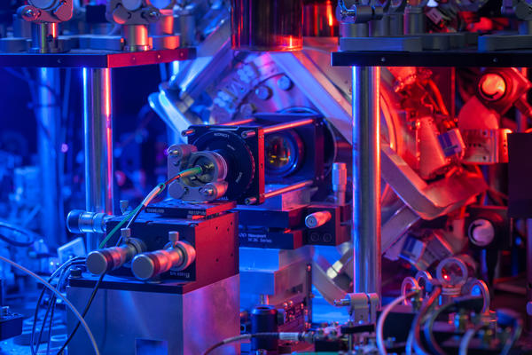 A modular trapped-ion quantum computing node from the quantum networking experiment in the University of Oxford’s Ion Trap Quantum Computing group.